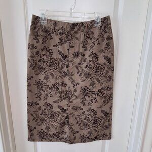Eddie Bauer Chino 5 Pocket print floral skirt, NWT, size 2
